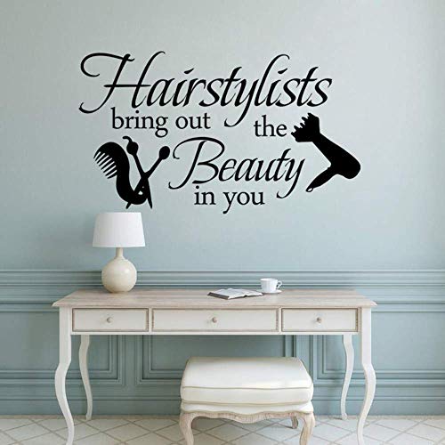 Parrucchieri Adesivo Murale Vinile Scritte Sticekr...