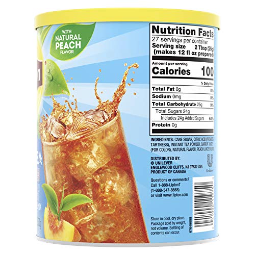 Lipton Iced Tea Mix, Peach, Makes 10 Quarts (Pack Of 6) #TOP7