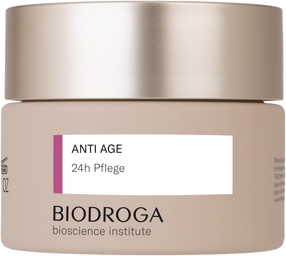 Biodroga Anti Aging 24h Face Cream 50ml - Firming Anti Wrinkle Face Care Day Cream Night Cream Vegan Bioscience Institute
