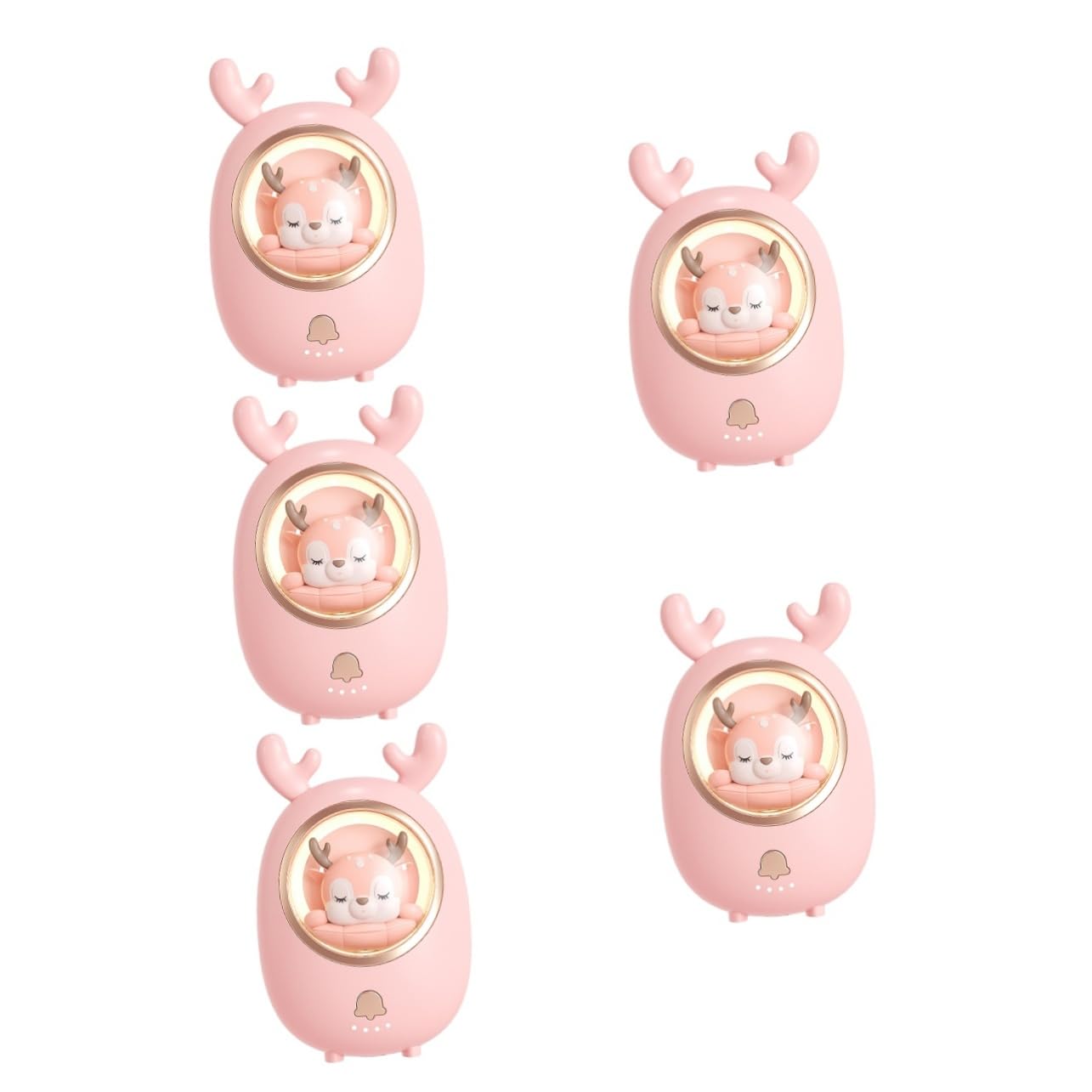 Sosoport 5sätze Cartoon Handwärmer Wiederaufladbar Tragbar Süßes Tierdesign Für Mädchen Und Damen Wiederverwendbar USB Handwärmer Geschenkidee Für Besondere Anlässe