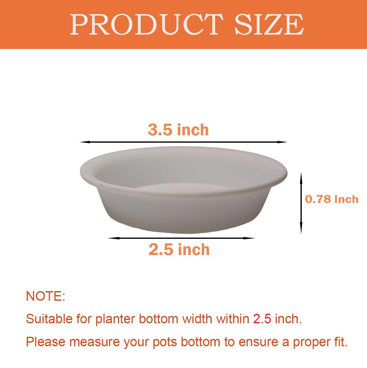 Plant Saucers - Protect Your Floors & Pots -2 Plant Saucers - Protect Your Floors & Pots -2
