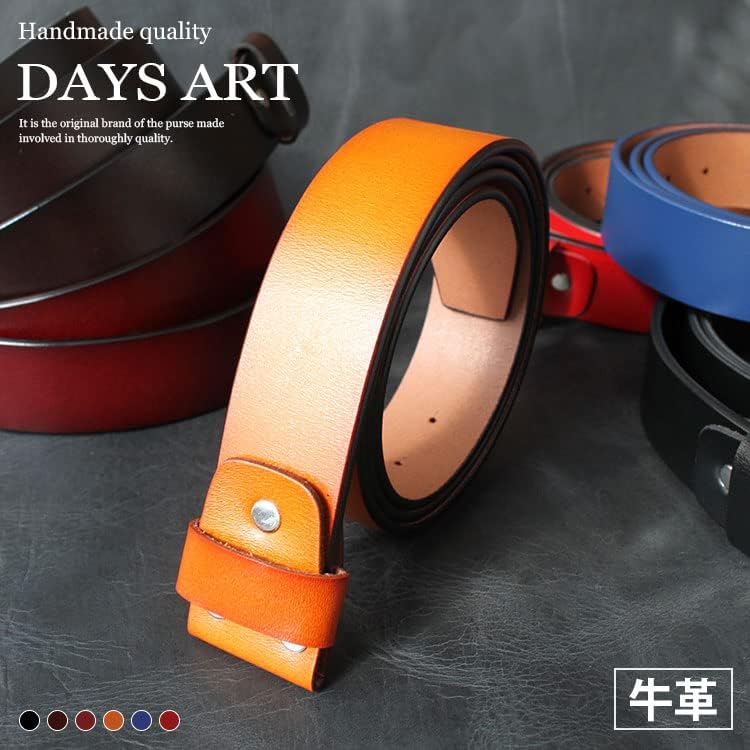 Amazon | [デイズアート] レザーベルト メンズ 牛革 シンプルレザー 