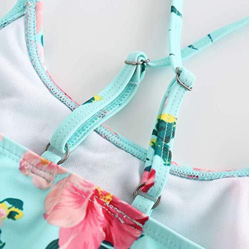Image of Girls Two Piece Swimsuits Rainbow Bikini Sets Adjustable Strap Bathing Suits