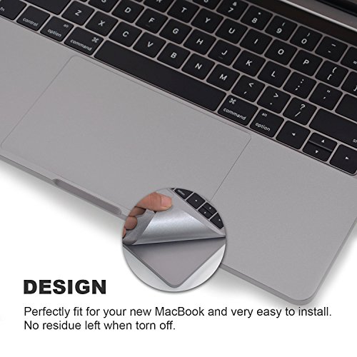Forito Palm Rest Cover Skin With Trackpad Protector Compatible With Macbook Pro 15 Inch 2019 2018 2017 Or 2016 Released Model A1707 A1990 With Touch Bar (Space Gray) #TOP1