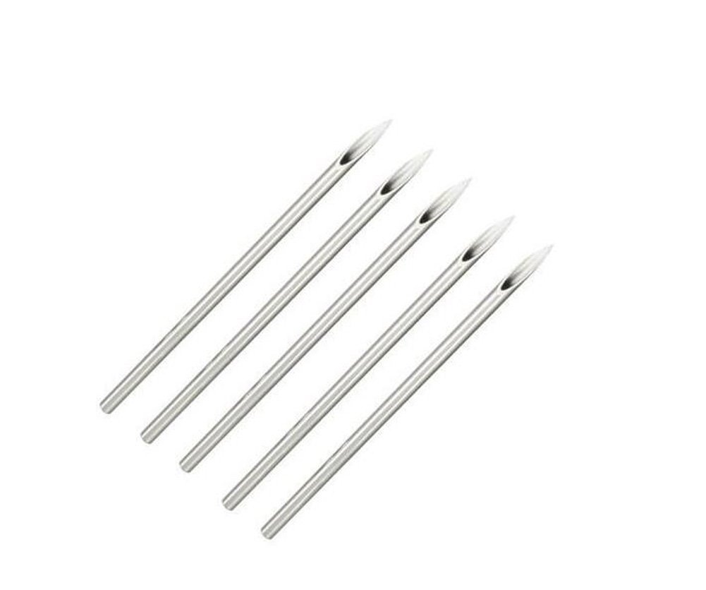 5 szt. igły do piercingu uszu - ciało/nos/pępka/sutków perforujące igły narzędzie do piercingu z pakietem niezależności (16 G)