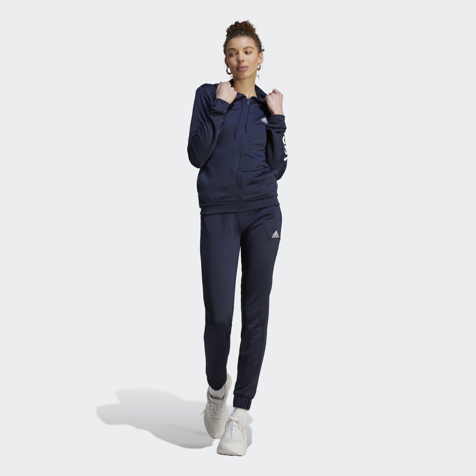 adidas Kobiety Linear Track Suit, Legend Ink, S