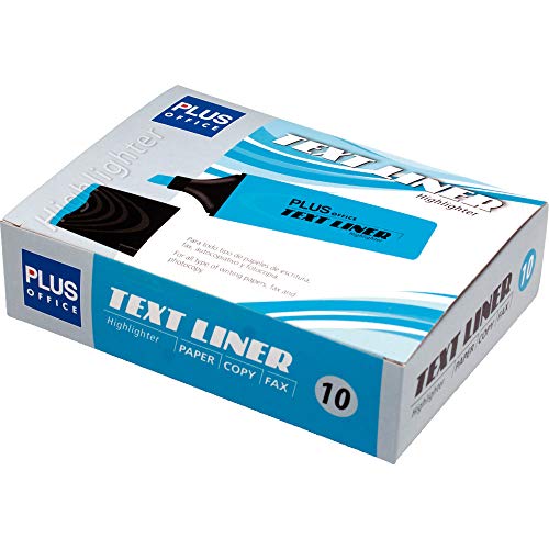 Pack de 10 Marqueurs Fluorescent Plus TEXT LINER Bleu Cover