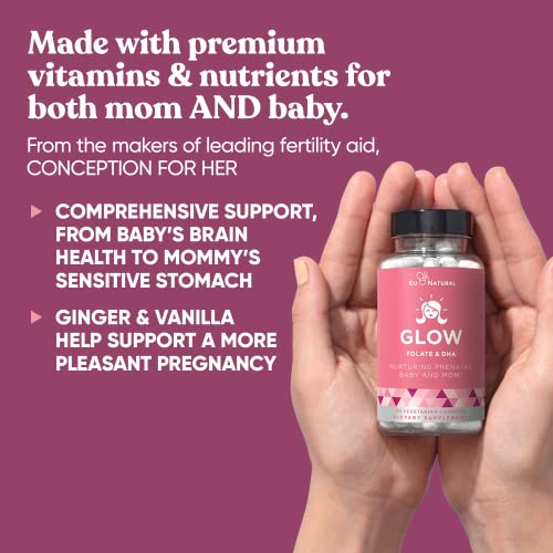 Glow Prenatal Vitamins For Women – Healthy Pregnancy And Fetal Development – Vitamins With Folic Acid, Dha And 25 Vital Nutrients For Baby's Growth & A Comfortable Pregnancy – 120 Nourishing Capsules #TOP2