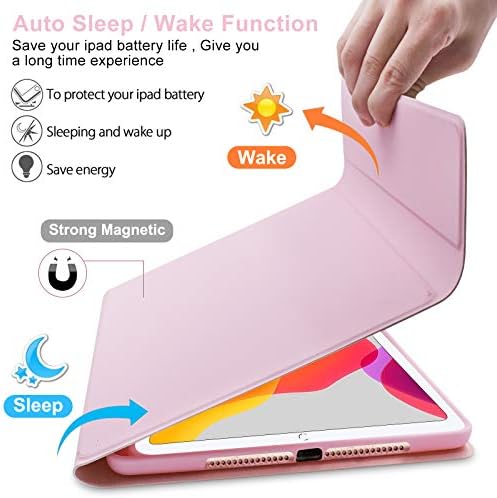 iPad Keyboard Case 9.7 2018 (6th Gen)/9.7 2017 (5th Gen)/iPad Pro 9.7/iPad Air 2/iPad Air 1, iPad Air 2 Case with Wireless Bluetooth Keyboard and Pencil Holder, Keyboard Case for iPad 9.7