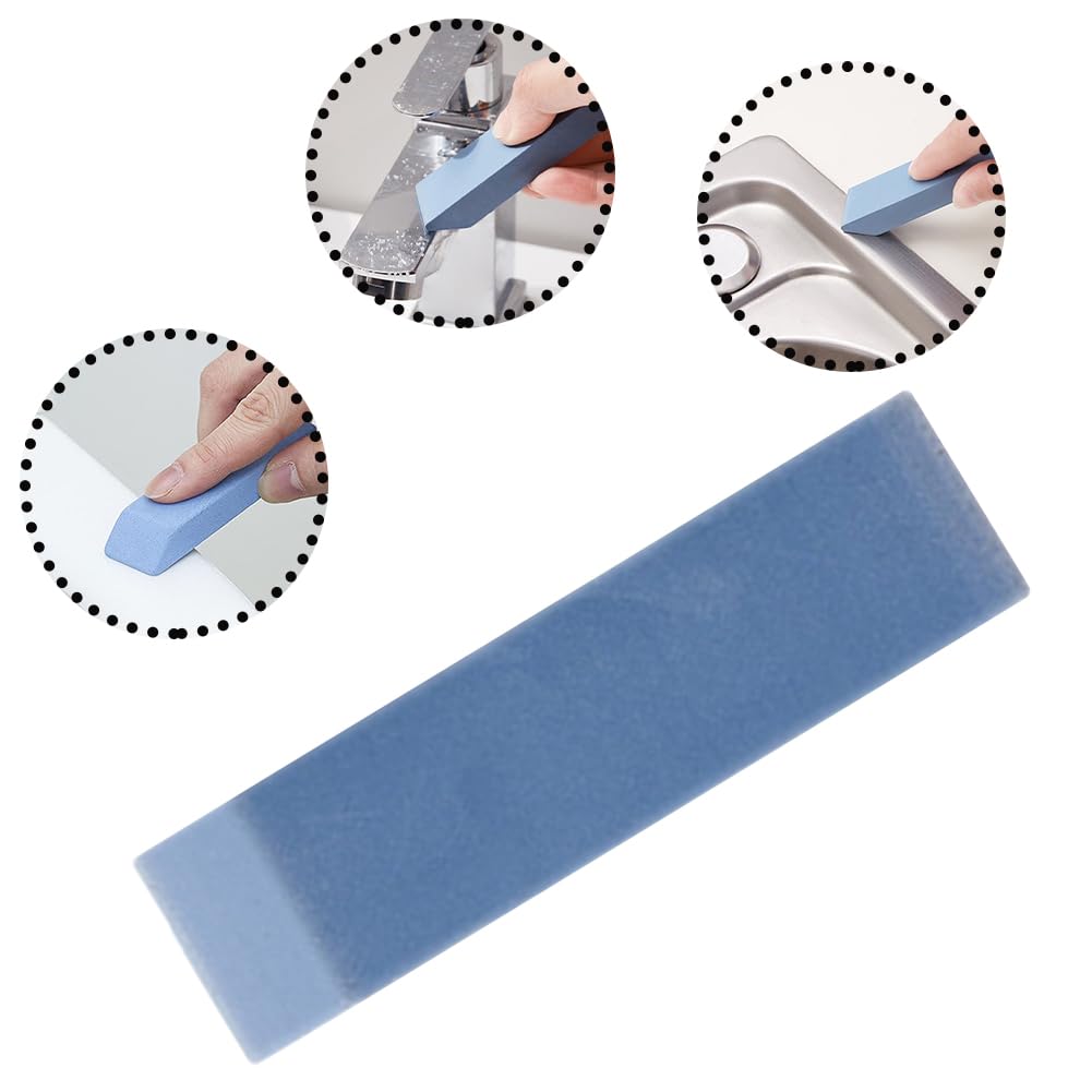 Spatlus Stainless Steel Scratch Limescale Eraser Magical Eraser Stainless Steel Stain Limescale Remover Rubber Rust Cleaning Eraser for Knives & Pans Kitchen, Bathroom, Household (Blue, Set of 1) (B0D6W396X2) Amazon Price History, Amazon Price Tracker