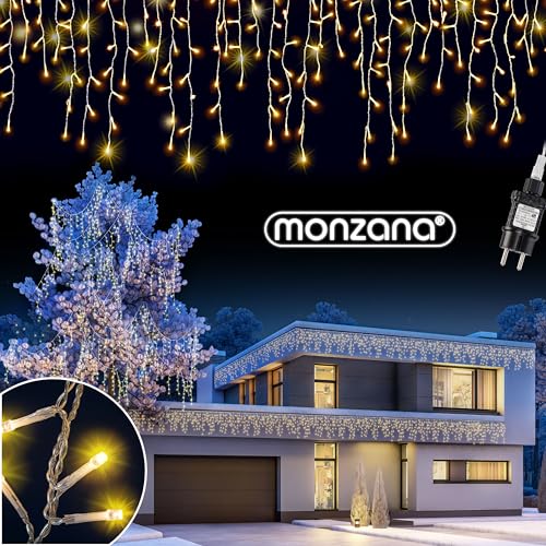 Monzana® Lichterkette 600 LED Außen Innen 20m Regenlichterkette...