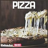 Pizza Calendar 2022: Official Cooking Calendar 2022, 18 Month Photo of Pizza calendar 2022, Mini...