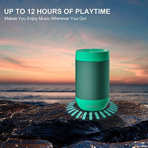 Image of comiso Portable Bluetooth Speaker, Small Shower Speaker with IPX5 Waterproof, 360 HD Loud Sound, Wireless Stereo Pairing, Mini Speakers Support TF Card, Built-in Mic, Pocket Size for Travel Outdoors