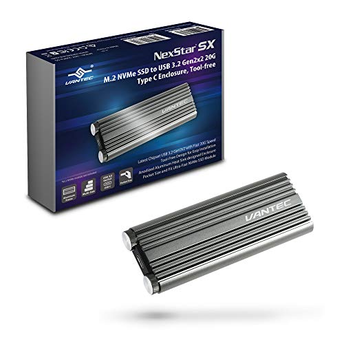 Caja externa M.2 NVMe SSD a USB 3.2 Gen2x2 Type C miniatura 1