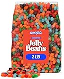 Jelly Beans – 2 lb Bulk Bag | Assorted Flavors: Strawberry Orange, Blue Raspberry, Watermelon, Grape...