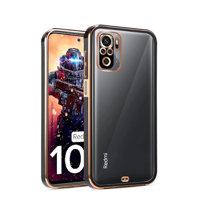 Pikkme Mi Redmi Note 10 Note 10s Back Cover Gold Electroplating 