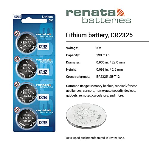 Pilas Renata CR2325 de litio 3V, pack de 2 miniatura 2