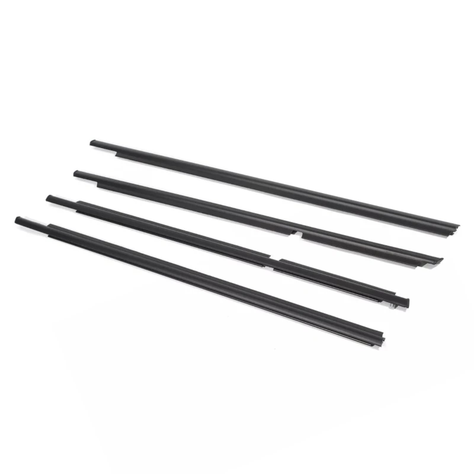 Automotive Window Seals Compatible with Toyota for Wish 2003-2009 4pcs Car Side Window Weather Glass Sealing Strip Trim