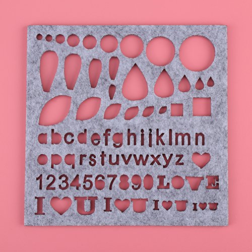 Hongzer Felting Mold, 7pcs/Set DIY Needle Felting Applique Mold Felt Template Beginner Craft Tool - Thumbnail 3