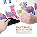 ALAZA Beautiful Set of Colorful Cute Llamas Yoga Mat Non Slip Fitness Exercise Mat, Workout Mat for Yoga, Pilates and Floor Exercises