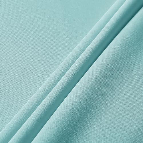 Image of sancua Rectangle Tablecloth - 60 x 120 Inch - Stain and Wrinkle Resistant Washable Polyester Table Cloth, Decorative Fabric Table Cover for Dining Tables, Buffet Parties and Camping, Turquoise