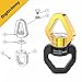 Digtichnny Swing Swivel, 35KN Safety Rotational Device, Swing Spinner for Web Tree Swing, Aerial Dance, Children's Swing, Hanging Hammock Black-Gold