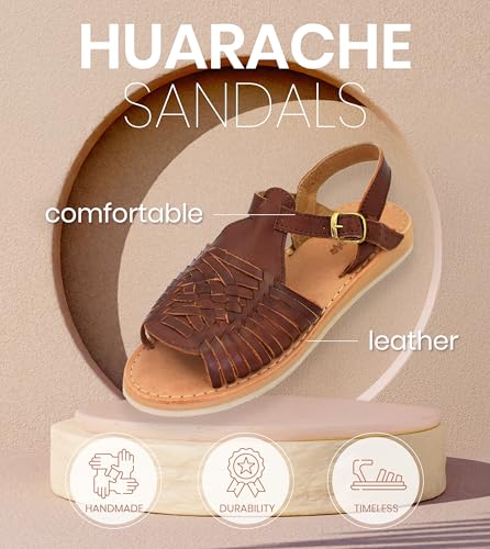 Image of Macarena Collection Womens Shoes Leather Sandals for Women | Huarache Handmade Mexican Sandals Women | Comfortable & Stylish Womens Sandals 3044
