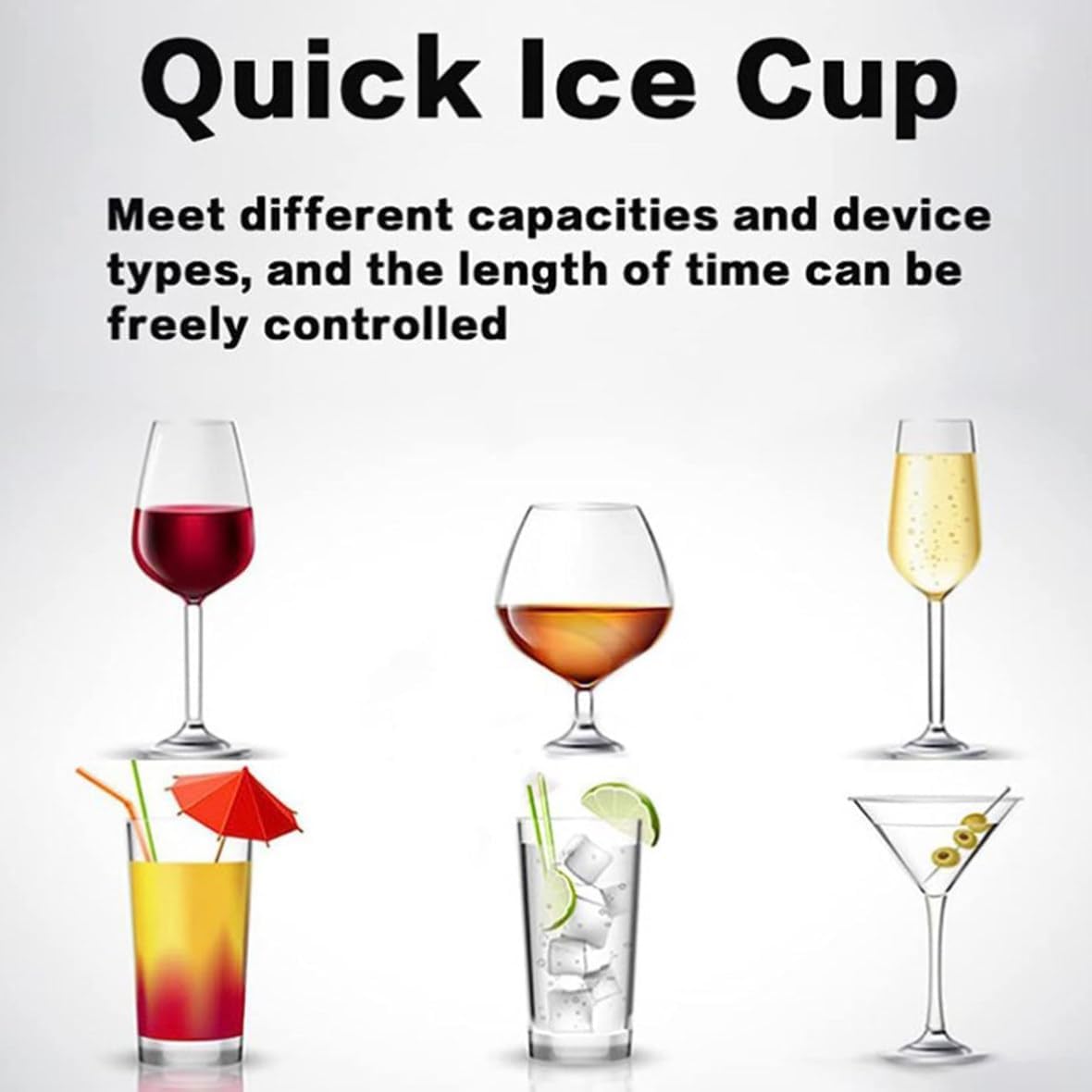Glaskühler und Froster für sofortige Getränkekühlung, ideal für Cocktails und Bier in professionellen und privaten Bars