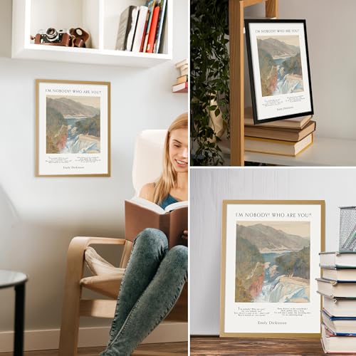 Affiche d'art de paysage Wallbuddy avec impression de poème de qualité - 6