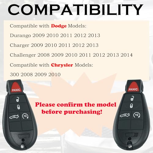 Télécommande Chrysler 300 défectueuse voici la clé de rechange IYZ-C01C - 2