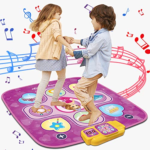Dance Mat Toys, Touch Play Electronic Dance Pad with LED Lights