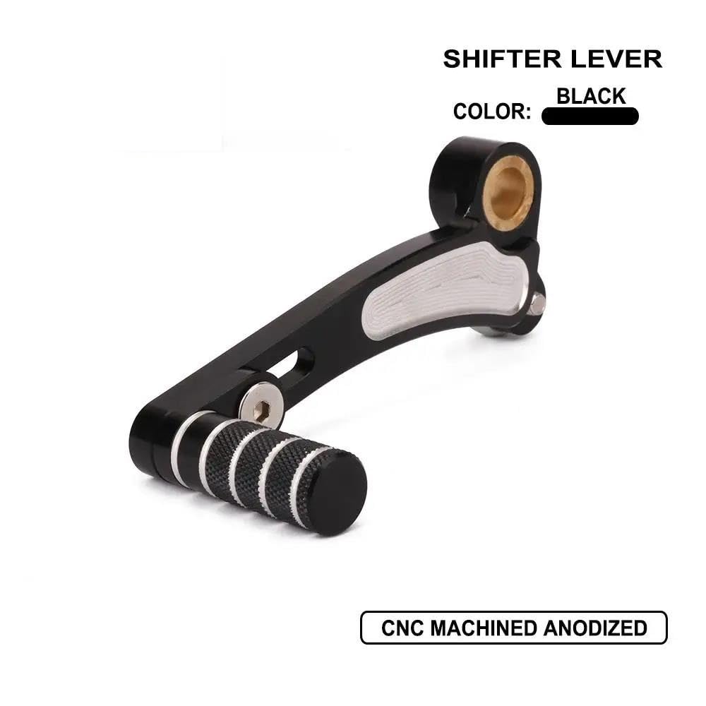 Pedale Leva Cambio In Alluminio CNC Per Kawasaki Z800/Z900/Z900RS/Z1000SX – Regolabile, Pieghevole, Nero