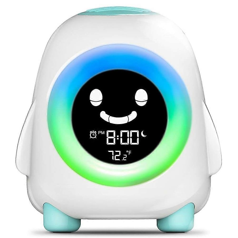 JOYHAPPST Kids Alarm Clock, Alarm Clock for Kids, Ready to Wake Up Sleep Trainer, Colorful Night Light, Nap T
