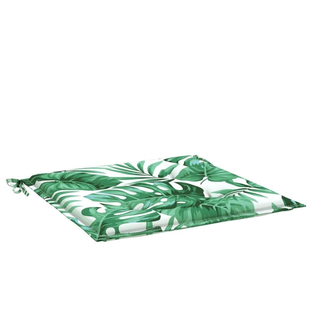 Coussin d'assise de jardin au motif feuilles pour savourer vos déjeuners sur la terrasse