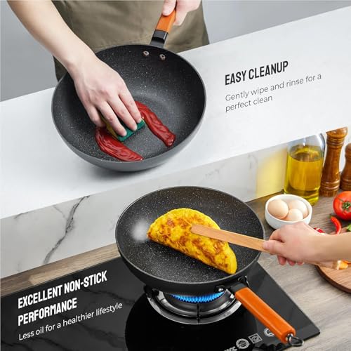Wok Pan Inducción Antiadherente 30 cm con mango madera miniatura 2