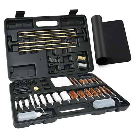 Gun Cleaning Kit Universal Supplies for Hunting Rifle Handgun Shot Gun Cleaning Kit for All Guns with Case