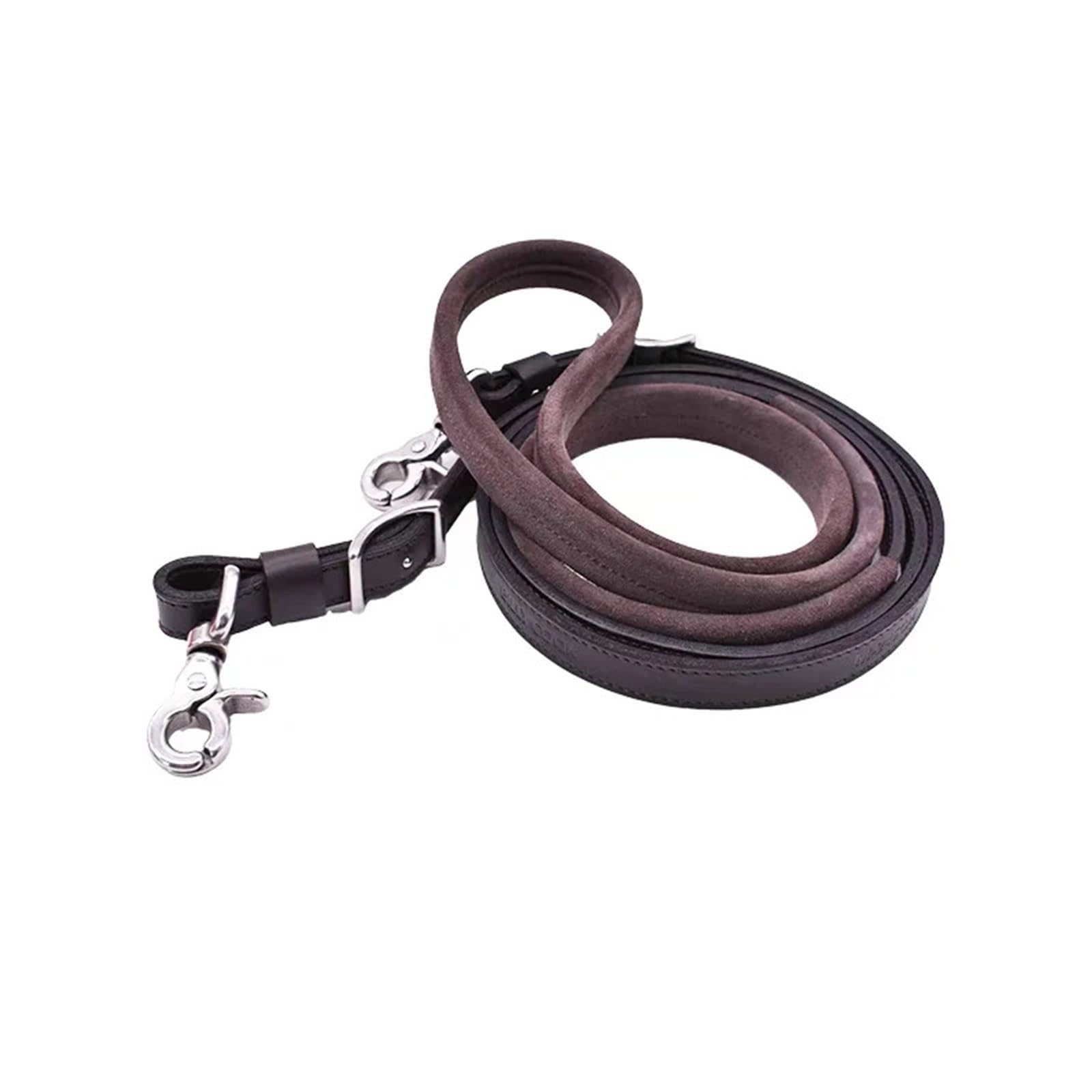Redini a botte rivestite in pelle scamosciata for cavallo(Brown)