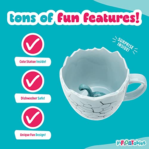 Infloatables Brontosaurus Christmas Mugs - 3D Cute Mugs for Women - Gift for Kids - Winter Gifts - Cute Mug Cup - Cute Coffee Mugs - Cute Tea Mug - Cute Coffee Cups - Christmas Gifts for Boys (13.5oz) - Thumbnail 2