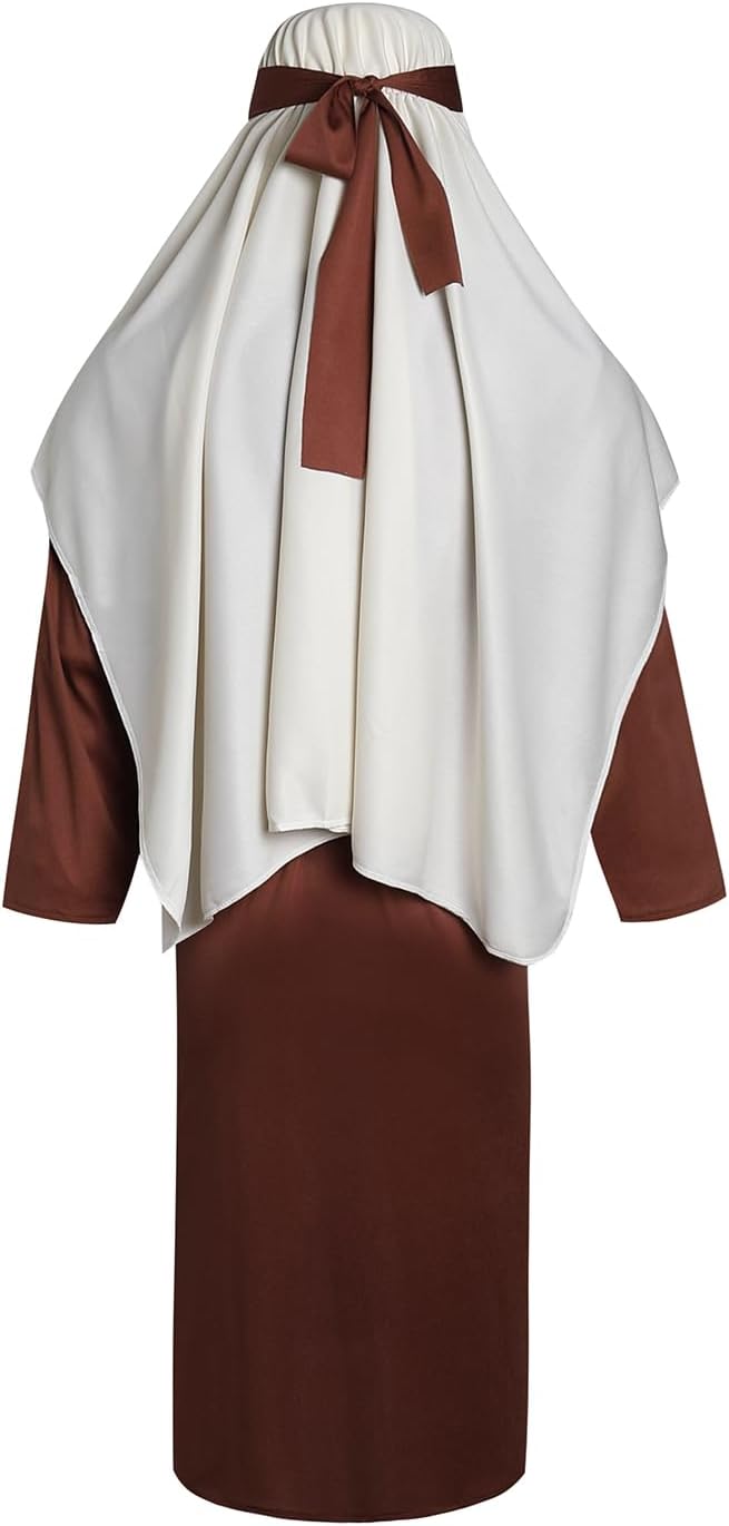 Mens Joseph Shepherd Costume Adult Jesus Cosplay Outfit Nativity Church Tunic Robe Biblical Dress Up Suit - Image 5