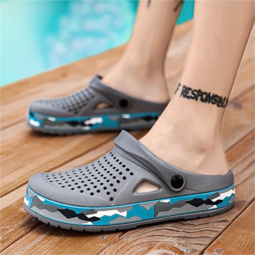 Zuecos transpirables de EVA para hombre con suela antideslizante y secado rápido para verano 2