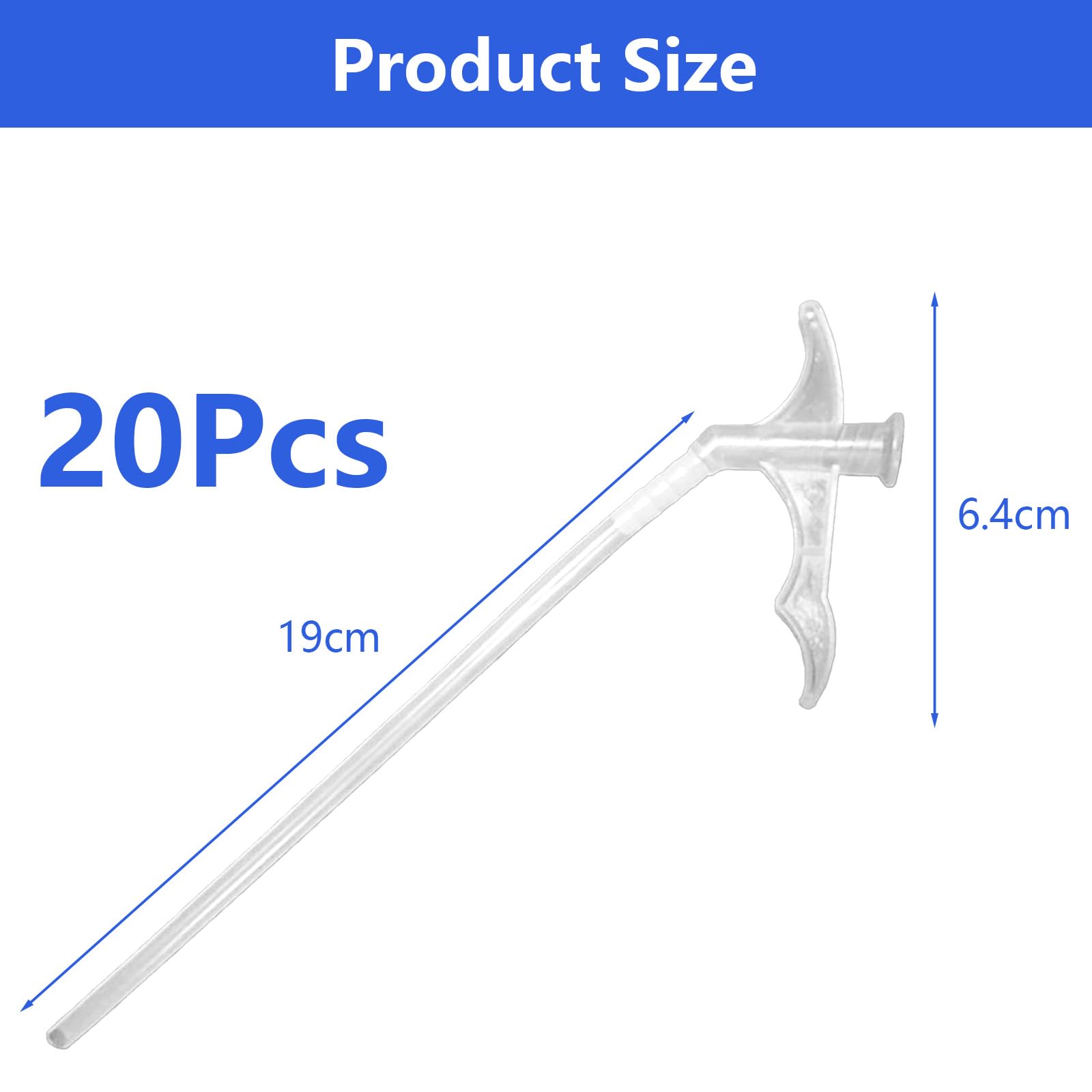 20 Pcs Expanding Foam Nozzle, Expanding Foam Replacement Tubes, for Gaps Indoor Caulking Filling - Image 2