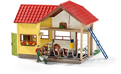 Schleich 42334 - Scheune mit Tieren und Zubehör – Bild 3