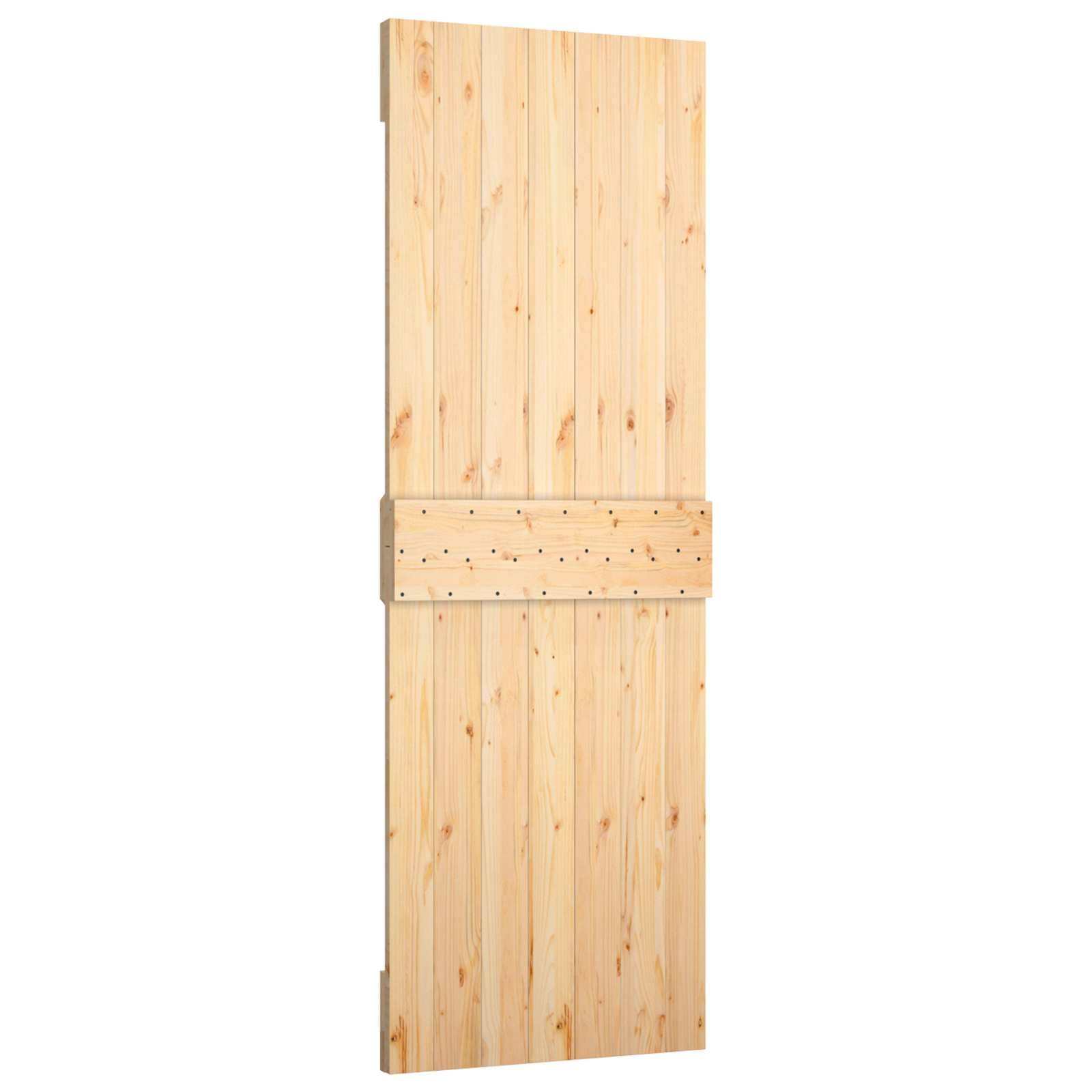 Puerta corredera 70 x 210 cm madera pino y blanco