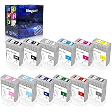 PFI106 Ink Cartridge Set PFI-106 Remanufactured Ink Tank for Canon imagePROGRAF iPF6300 iPF6300S iPF6350 iPF6400 iPF6400S iPF6400SE iPF6450 12Pack, MBK,BK,PGY,C,M,Y,PM,PC,BL,GR,RED,GY
