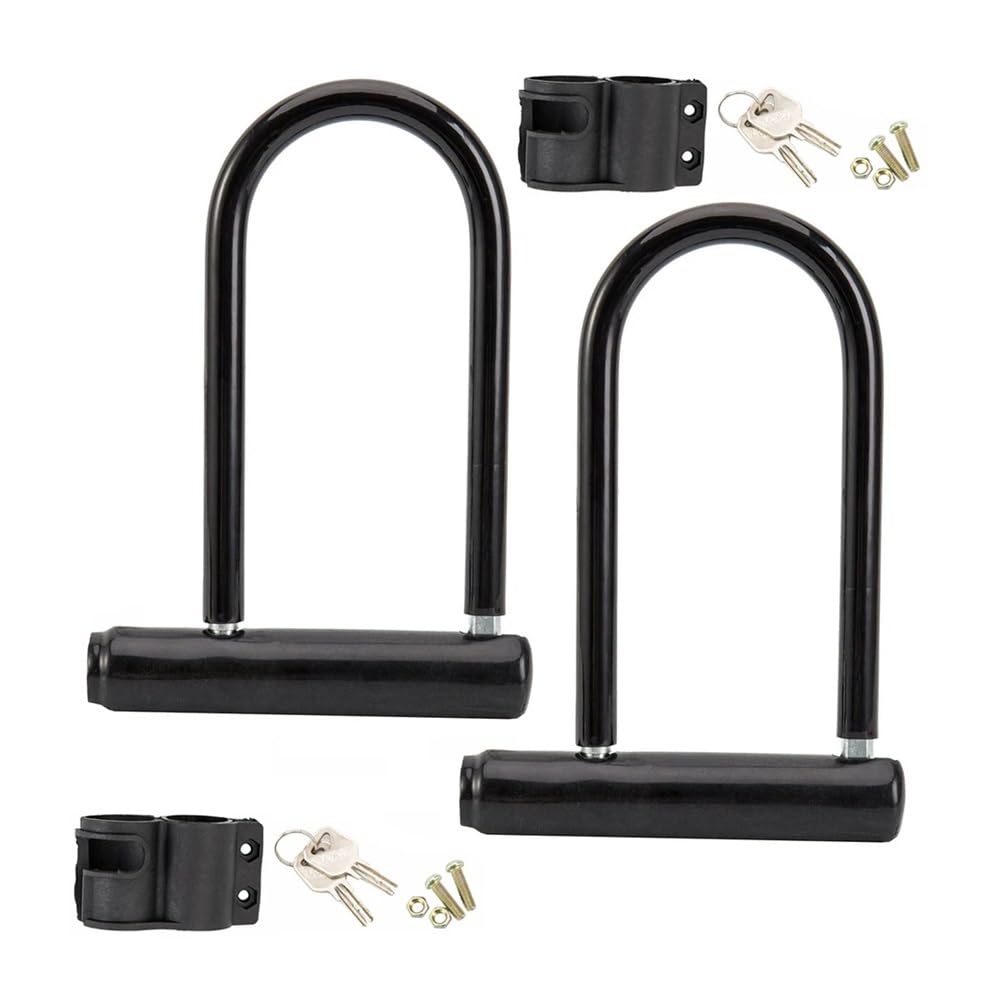 Candado en U for bicicleta, portátil, resistente, impermeable, antirrobo, de seguridad, for motocicleta, scooter, ciclismo, con llave Candado para bicicleta(One Size)