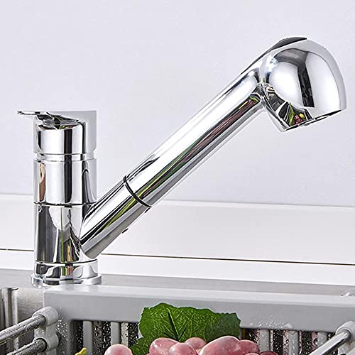 Robinet de cuisine extensible noir idéal pour nettoyer facilement les grands plats - 5
