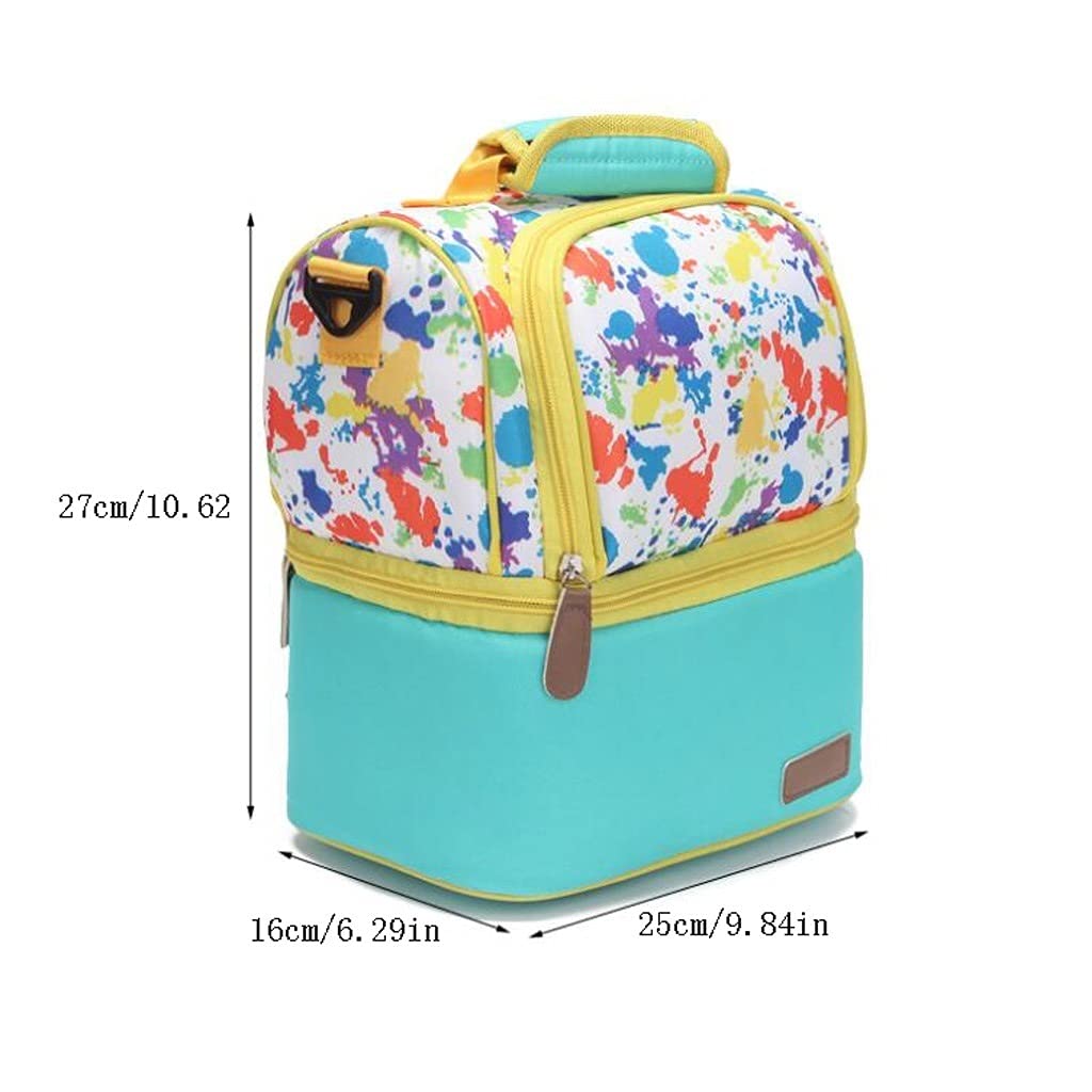 borsa da picnic Auto Picnic Bag Double-Loay Isolamento termico Isolante Picnic Zaino Portatile Pranzo Borsa Adatto all'aperto Camping Office Office Escursioni Cesto portaoggetti da esterno per famigli