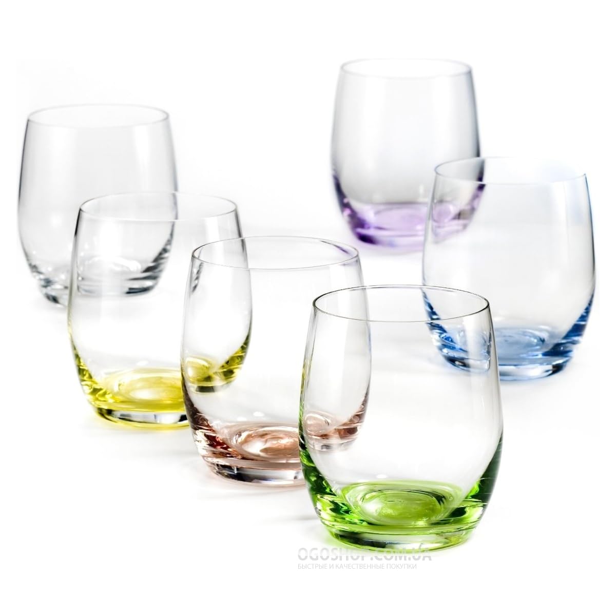 Bohemia Glass 12個セット Amazon.com | Crystalex Rainbow Crystal Shot Glasses Set of 6 | 1.7