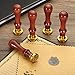 PATIKIL Alphabet Y Wax Seal Stamp, Initial Letter Sealing Wax Stamp Classic Retro Removable Brass Head Wooden Handle for Envelope Invitation Cards, Style 2