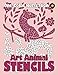 ART ANIMAL STENCILS One Color Relaxation: Unique Coloring Book with Just One Color to Use for Adults Relaxation and Stress Relief